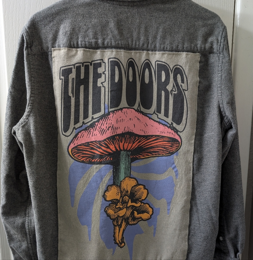 The Doors Upcycled Flannel Shirt